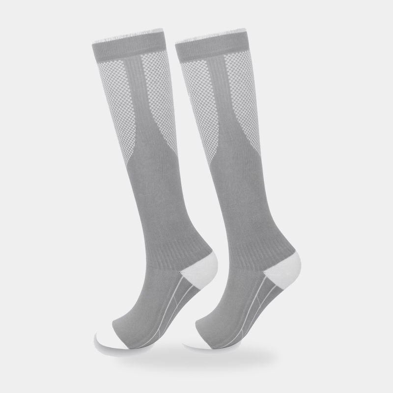 Men's Knee High Running Socks with Diamond Mesh Ventilation