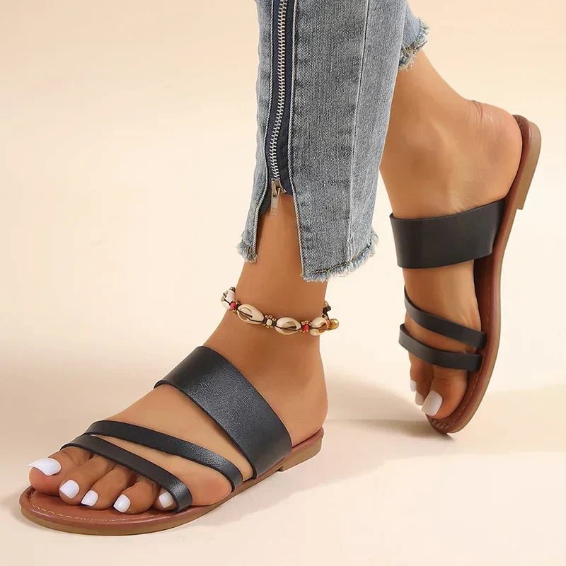 Women's Slide Sandals | Open-Toe Summer Slip-On Sandals