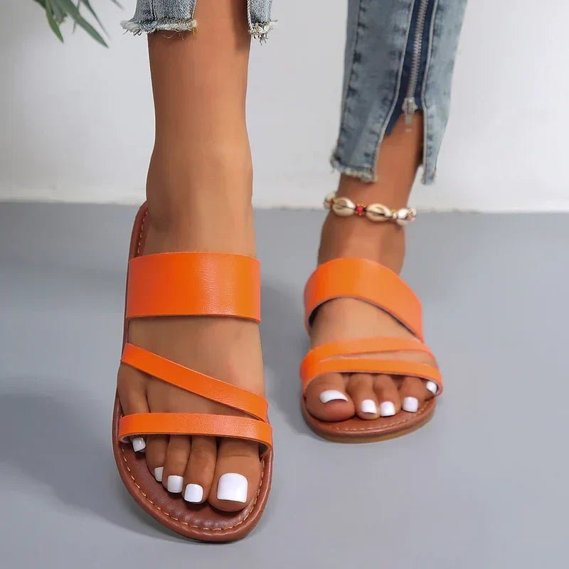 Women's Slide Sandals | Open-Toe Summer Slip-On Sandals
