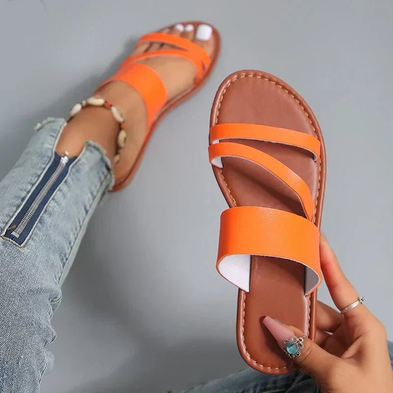 Women's Slide Sandals | Open-Toe Summer Slip-On Sandals
