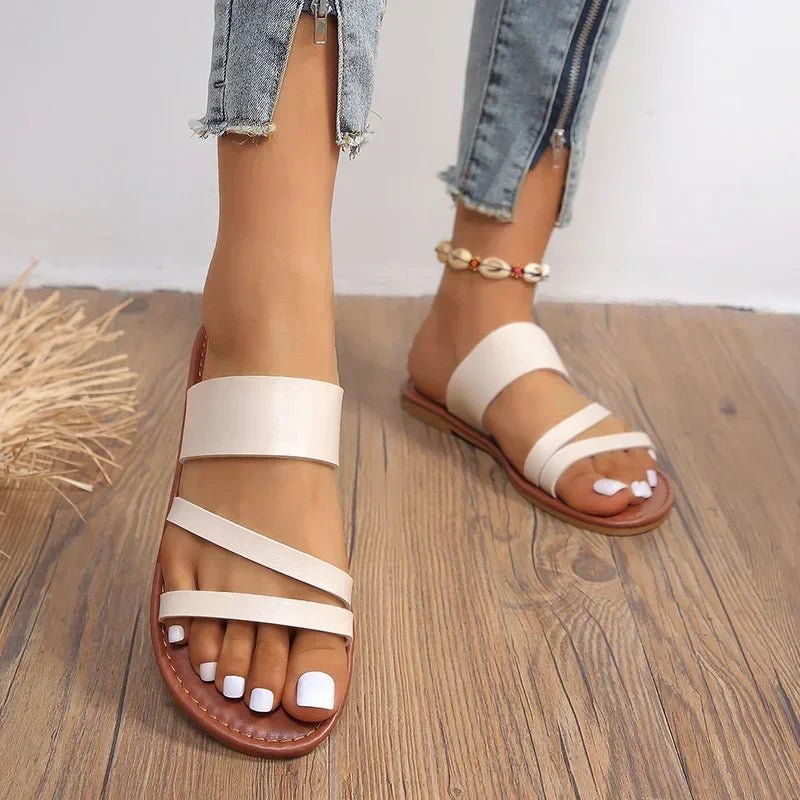 Women's Slide Sandals | Open-Toe Summer Slip-On Sandals