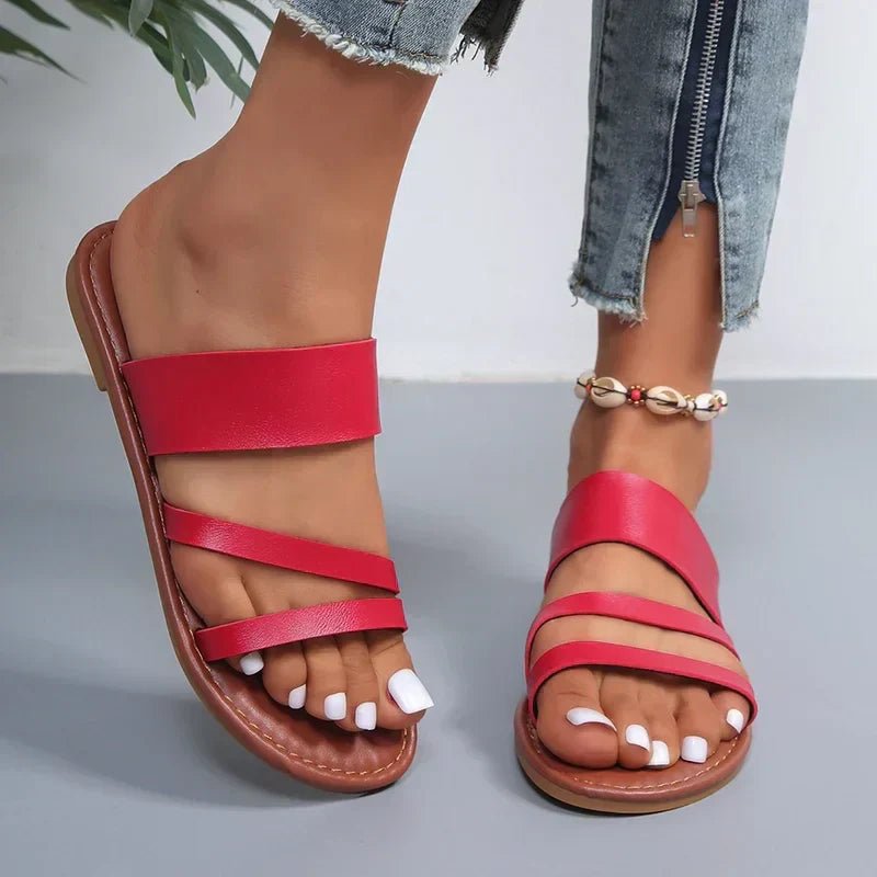 Women's Slide Sandals | Open-Toe Summer Slip-On Sandals
