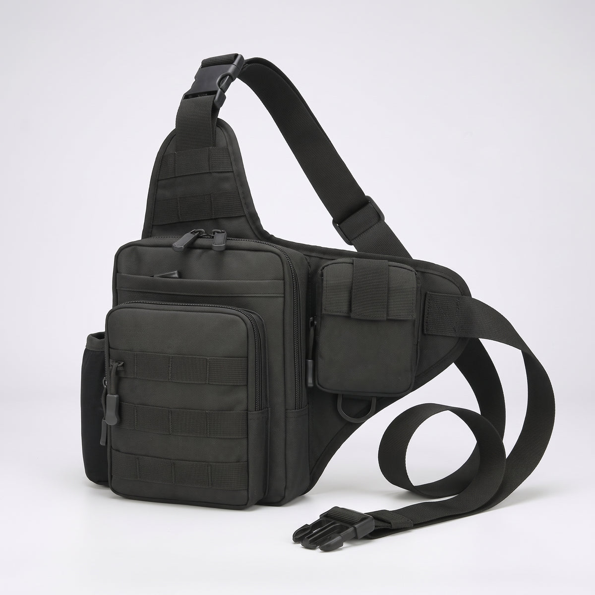 Men’s Camouflage Tactical Crossbody Sling Bag with Multiple Pockets