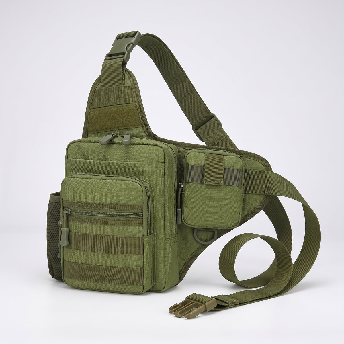 Men’s Camouflage Tactical Crossbody Sling Bag with Multiple Pockets
