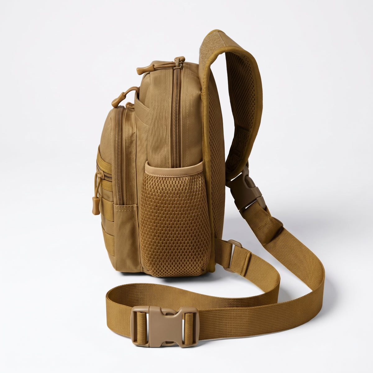 Men’s Camouflage Tactical Crossbody Sling Bag with Multiple Pockets