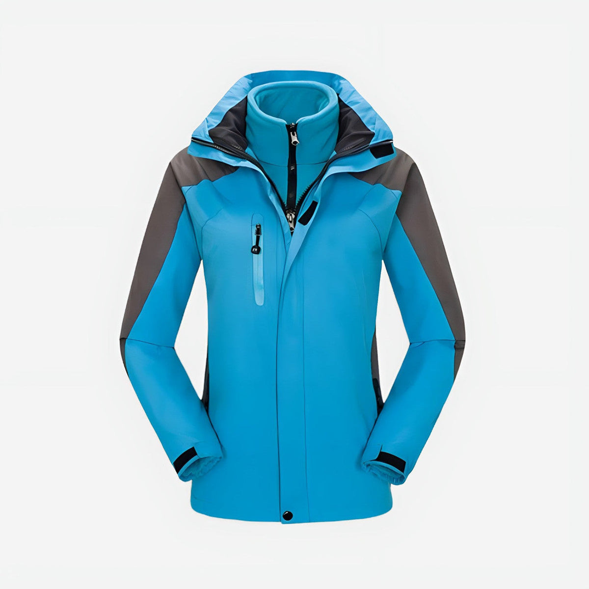 Women's Waterproof Jacket with Removable Fleece Liner
