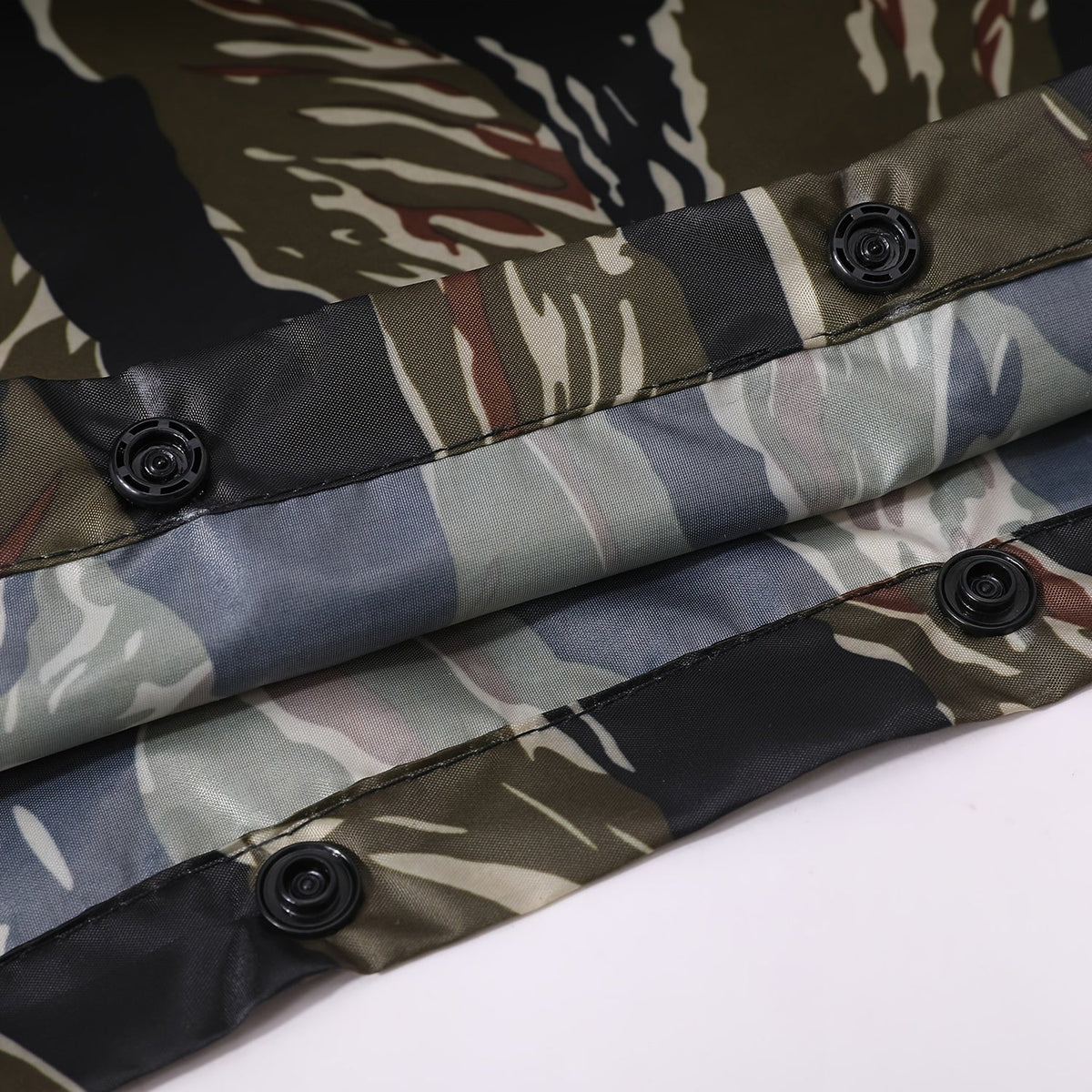 Men's Camo Water Resistant Rain Poncho with Hood