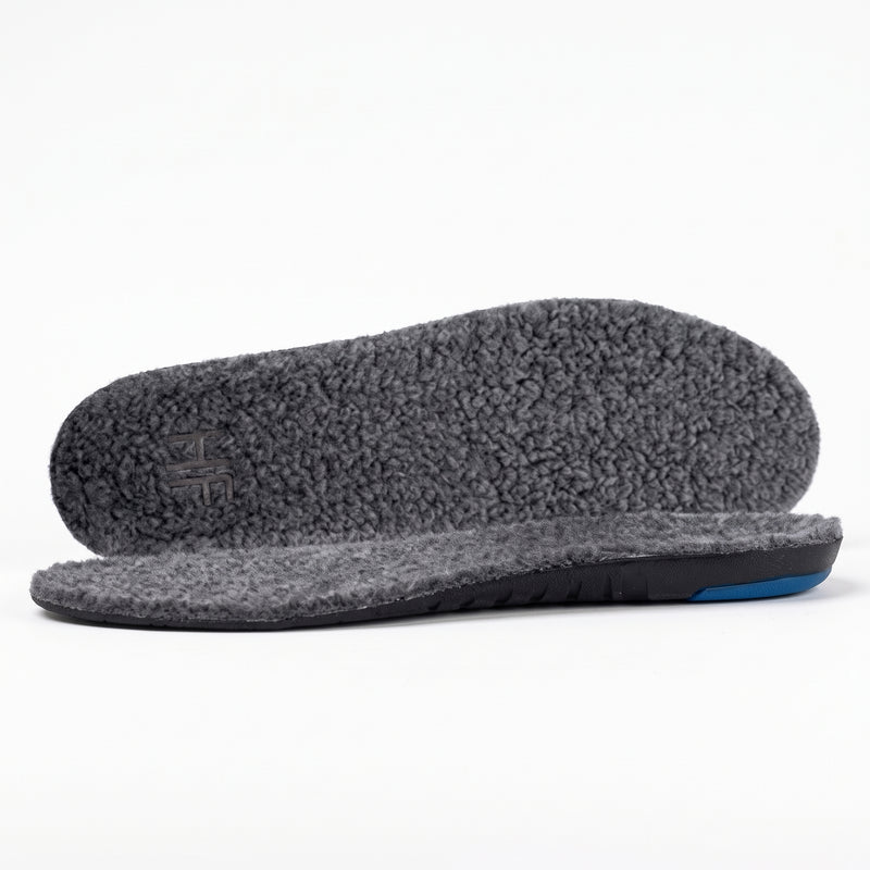 Unisex Winter Orthopedic Shoe Insoles with Warm Fleece Top and Shock Absorption