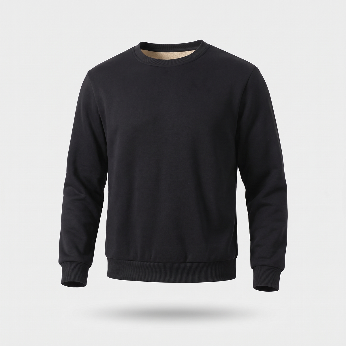 Men's Sherpa Lined Crew Neck Sweatshirt