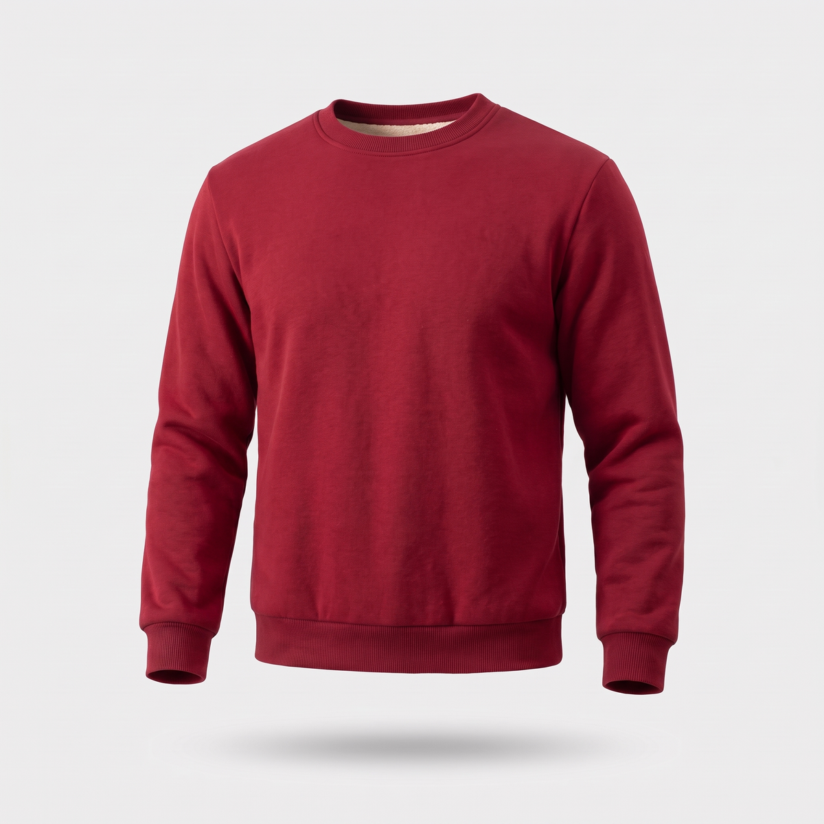 Men's Sherpa Lined Crew Neck Sweatshirt