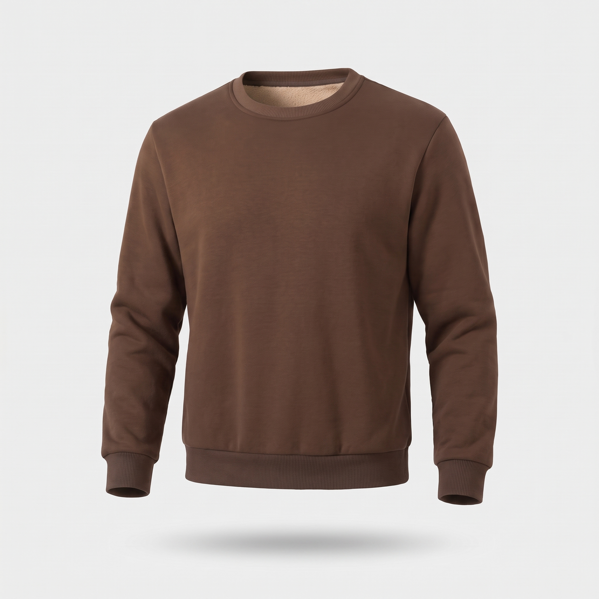 Men's Sherpa Lined Crew Neck Sweatshirt