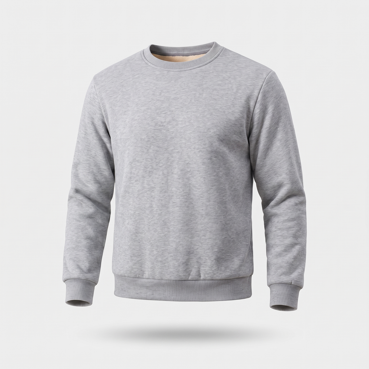 Men's Sherpa Lined Crew Neck Sweatshirt