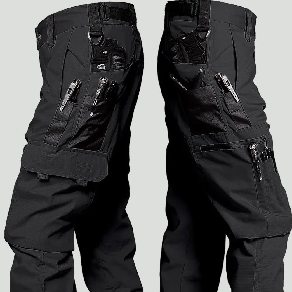 Men's Tactical Cargo Pants With Water Resistant Finish And Multi Pocket Layout