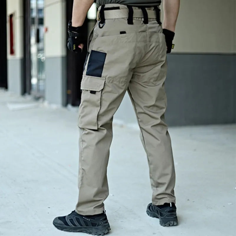 Men's Tactical Cargo Pants With Water Resistant Finish And Multi Pocket Layout
