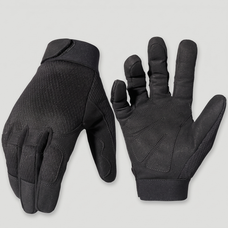 Men's Lightweight Full Finger Gloves with Reinforced Palm
