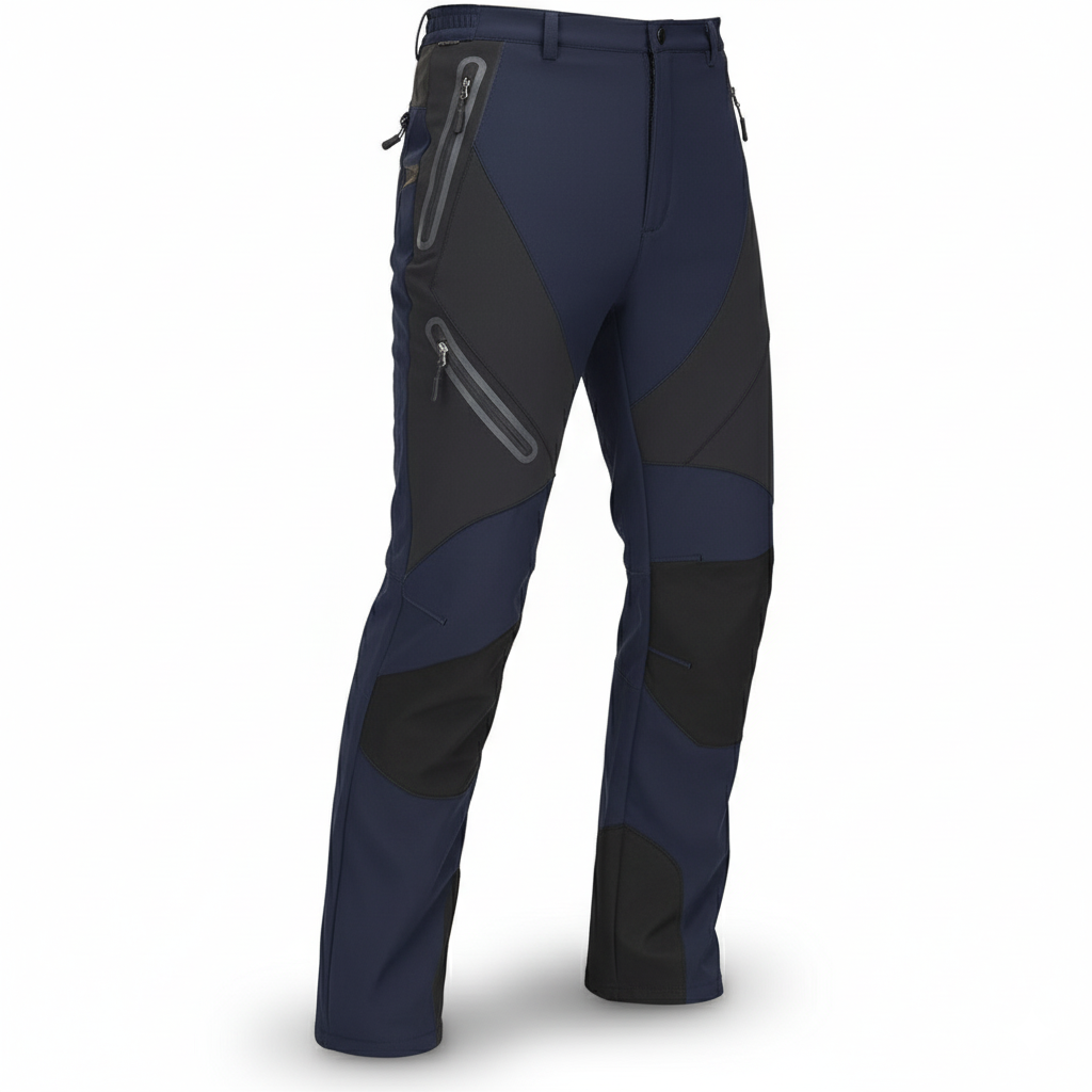 Men's Waterproof Fleece Lined Winter Cargo Pants with Multi Zip Pockets