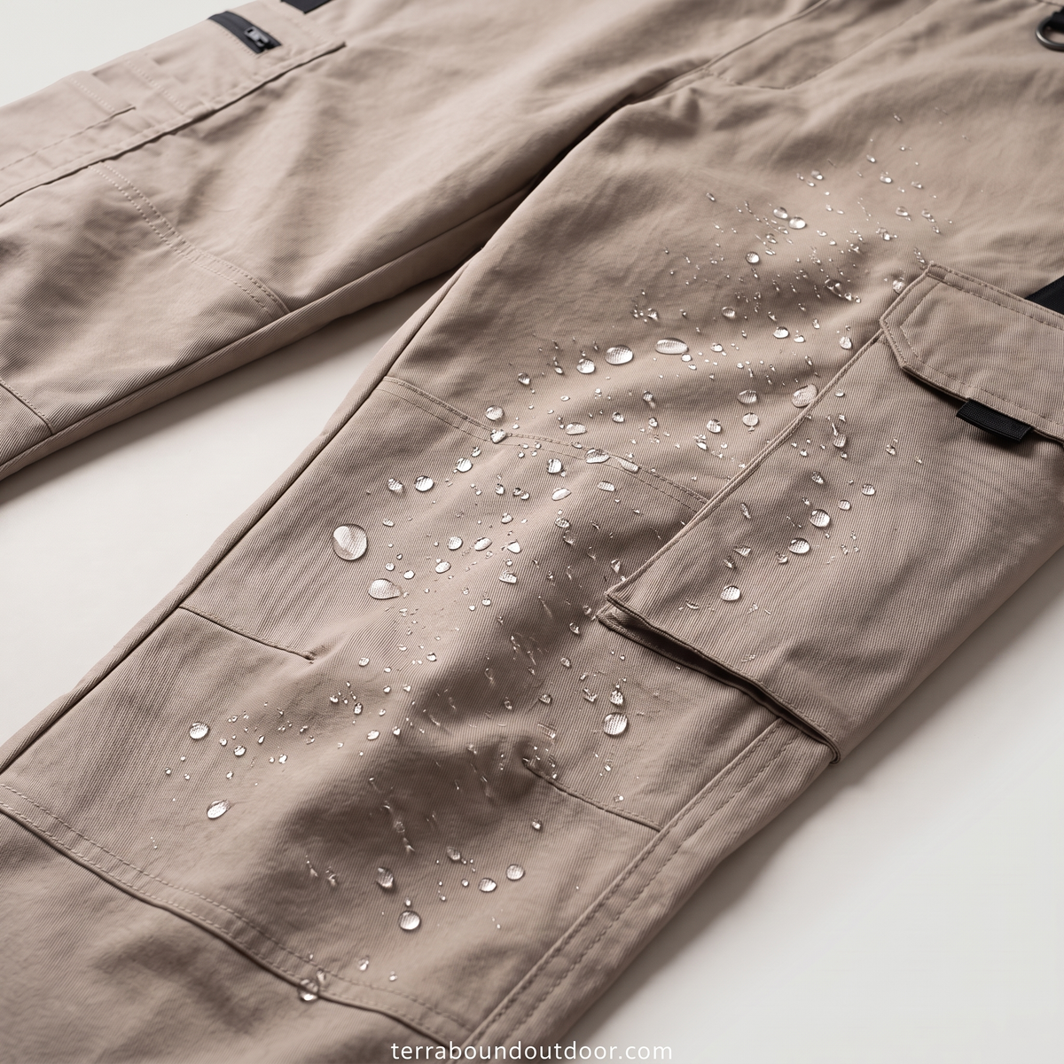Men’s Water-Resistant Tactical Cargo Pants with Multiple Pockets and Regular Fit