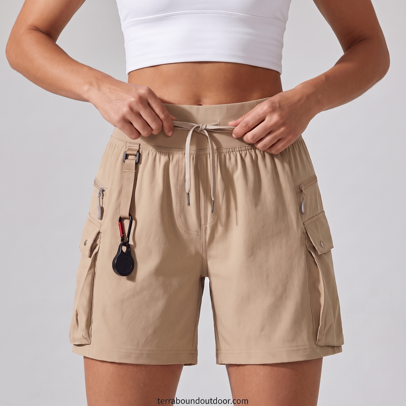 Women's Cargo Skort with Built In Shorts and Zip Phone Pocket