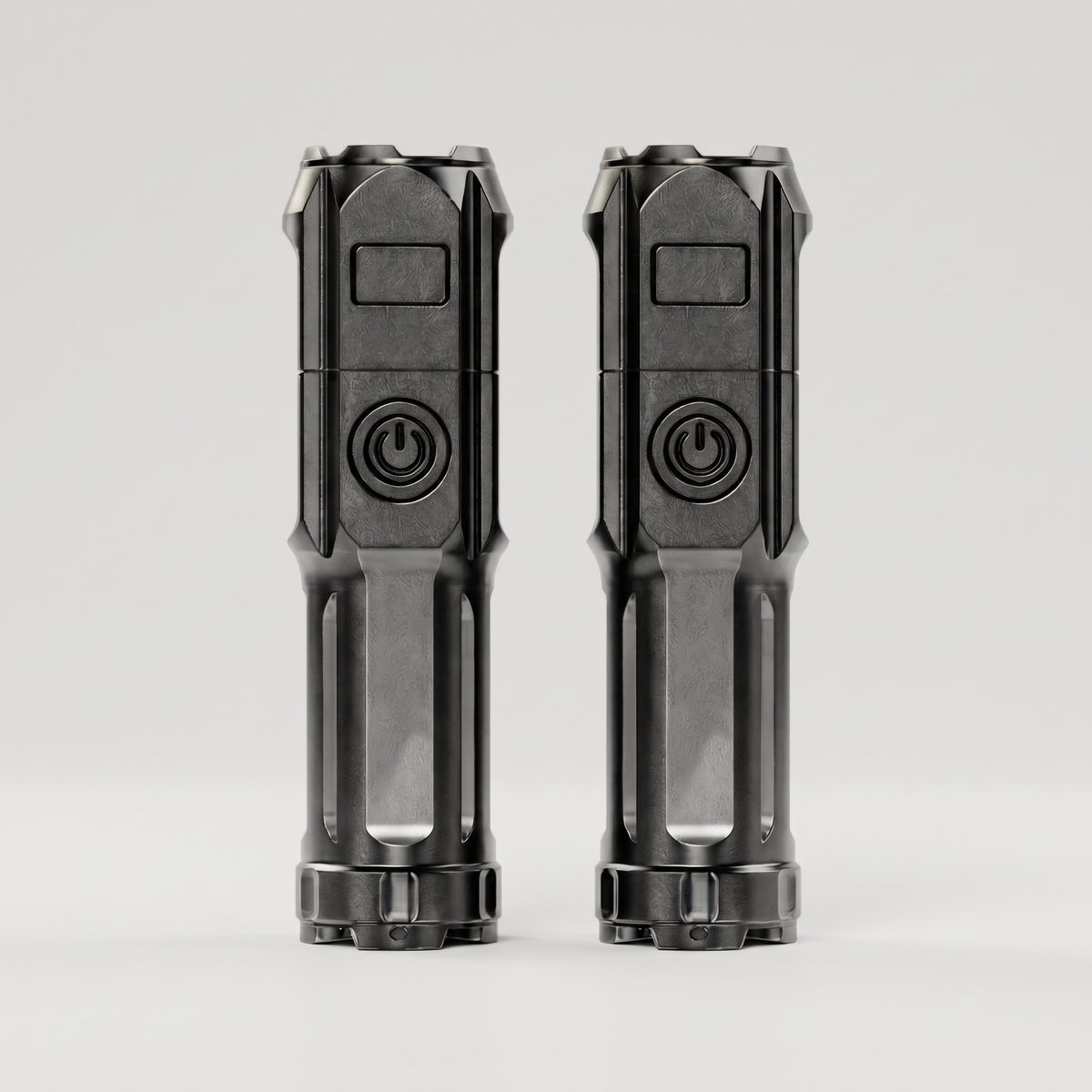 Rechargeable LED Flashlight with Zoom Head and USB Charging