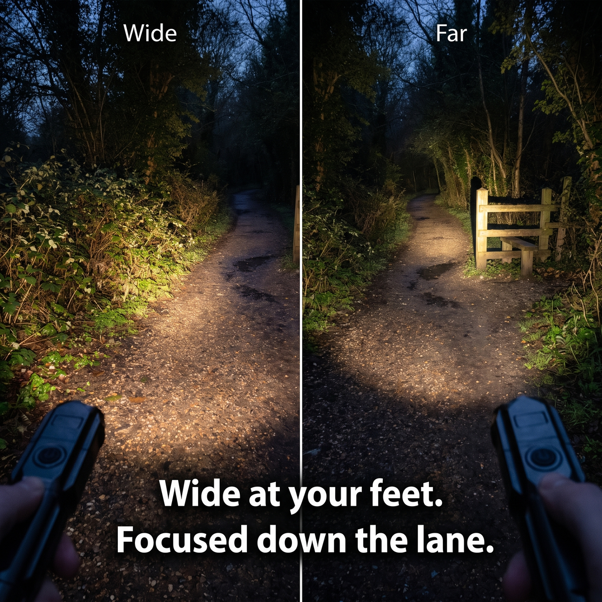 Rechargeable LED Flashlight with Zoom Head and USB Charging