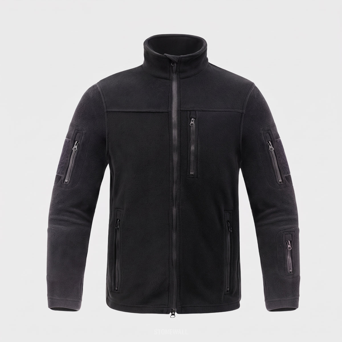 Men's Tactical Polar Fleece Jacket with Zip Pockets