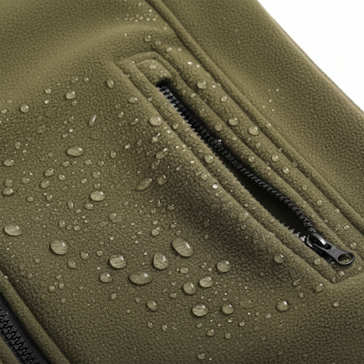 Men's Tactical Polar Fleece Jacket with Zip Pockets