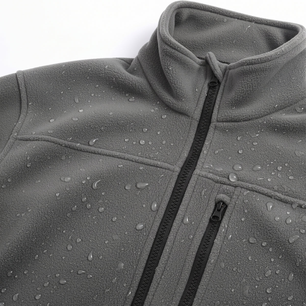 Men's Tactical Polar Fleece Jacket with Zip Pockets