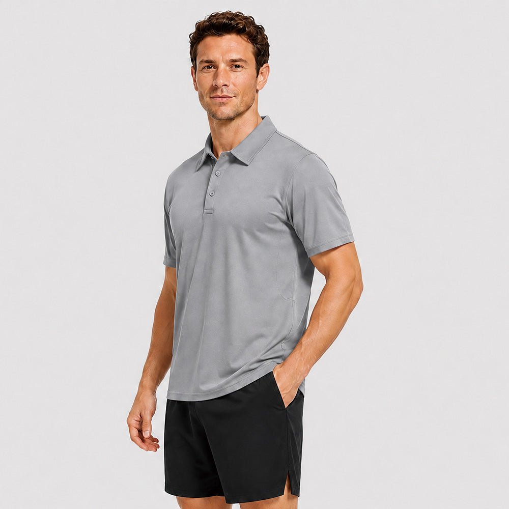 Men's Short Sleeve Quick Dry Performance Tactical Polo Shirt