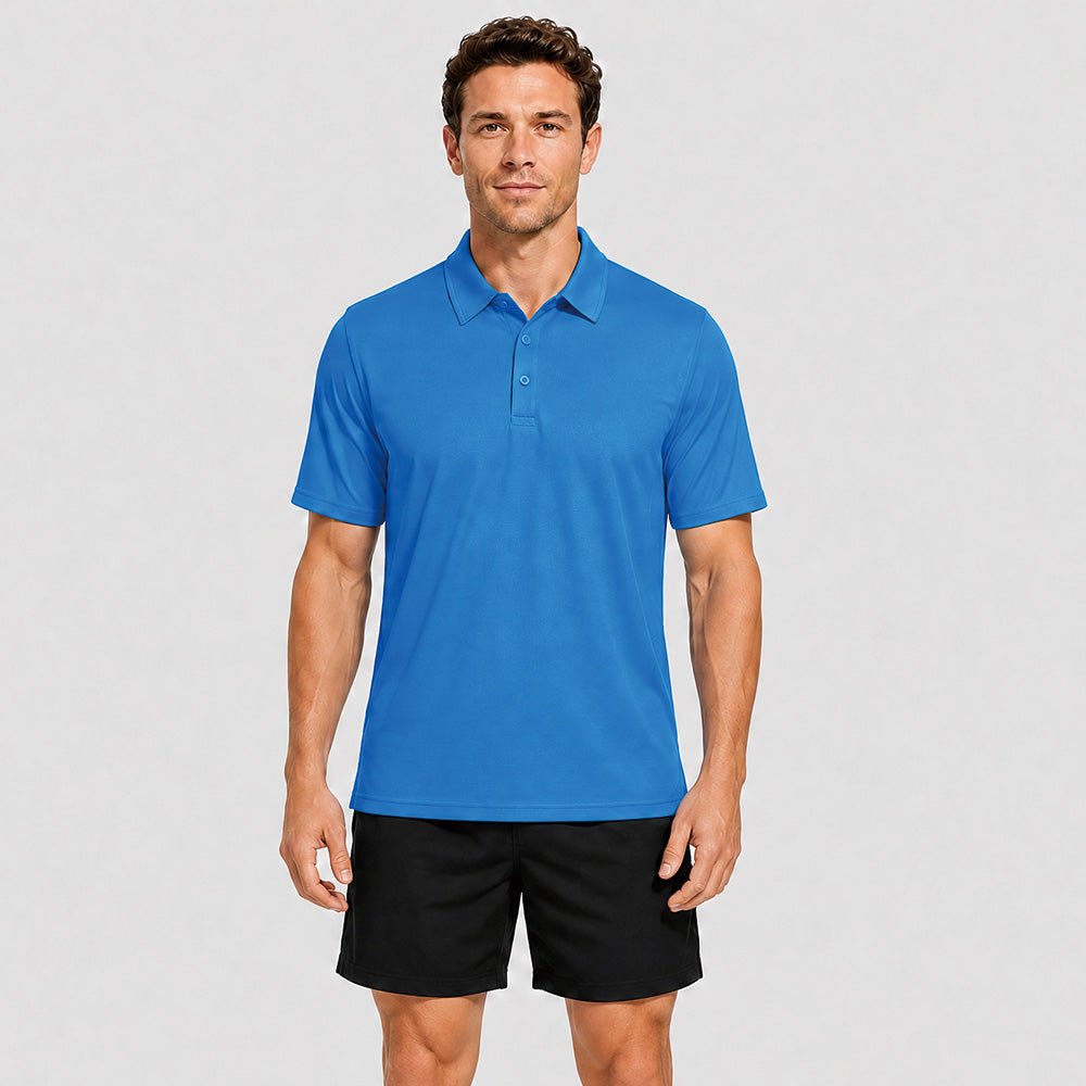Men's Short Sleeve Quick Dry Performance Tactical Polo Shirt