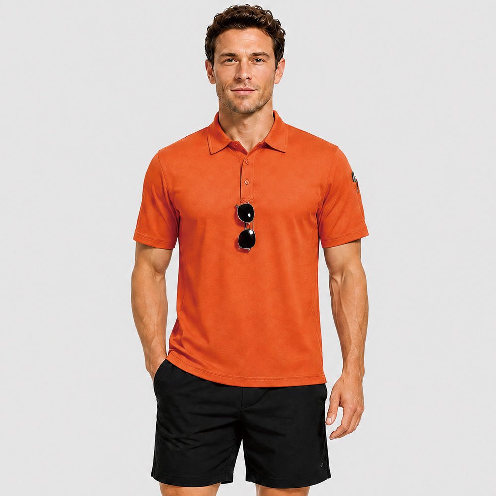 Men's Short Sleeve Quick Dry Performance Tactical Polo Shirt