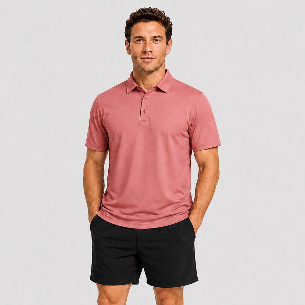 Men's Short Sleeve Quick Dry Performance Tactical Polo Shirt