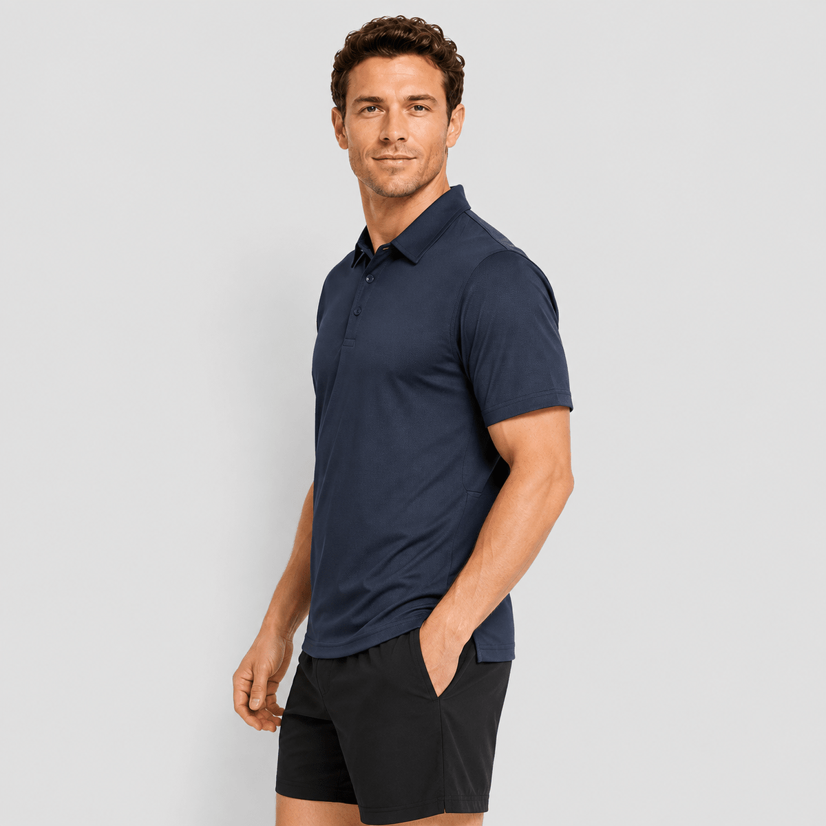 Men's Short Sleeve Quick Dry Performance Tactical Polo Shirt