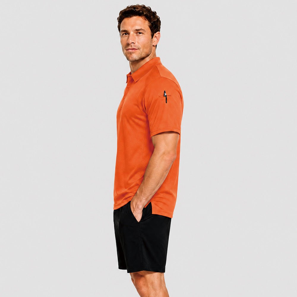 Men's Short Sleeve Quick Dry Performance Tactical Polo Shirt