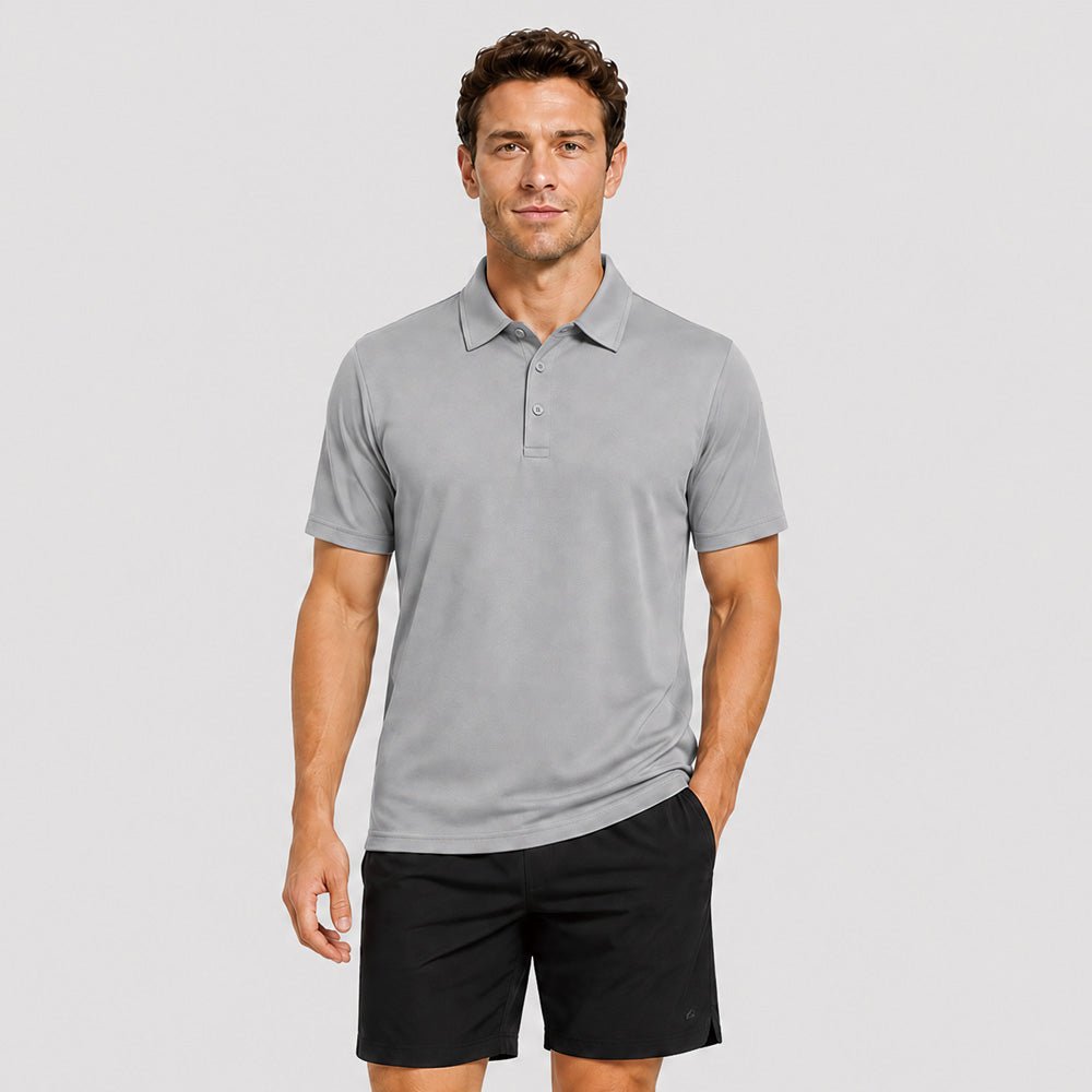 Men's Short Sleeve Quick Dry Performance Tactical Polo Shirt