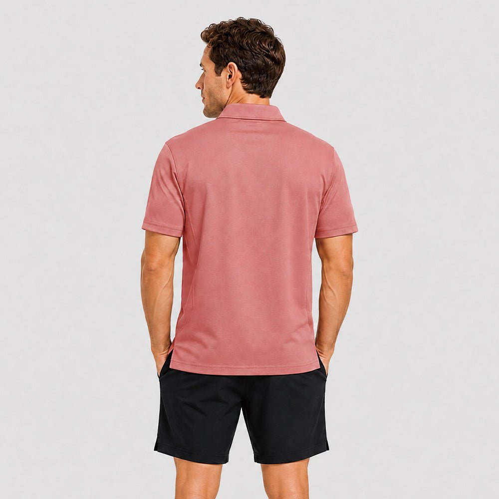 Men's Short Sleeve Quick Dry Performance Tactical Polo Shirt