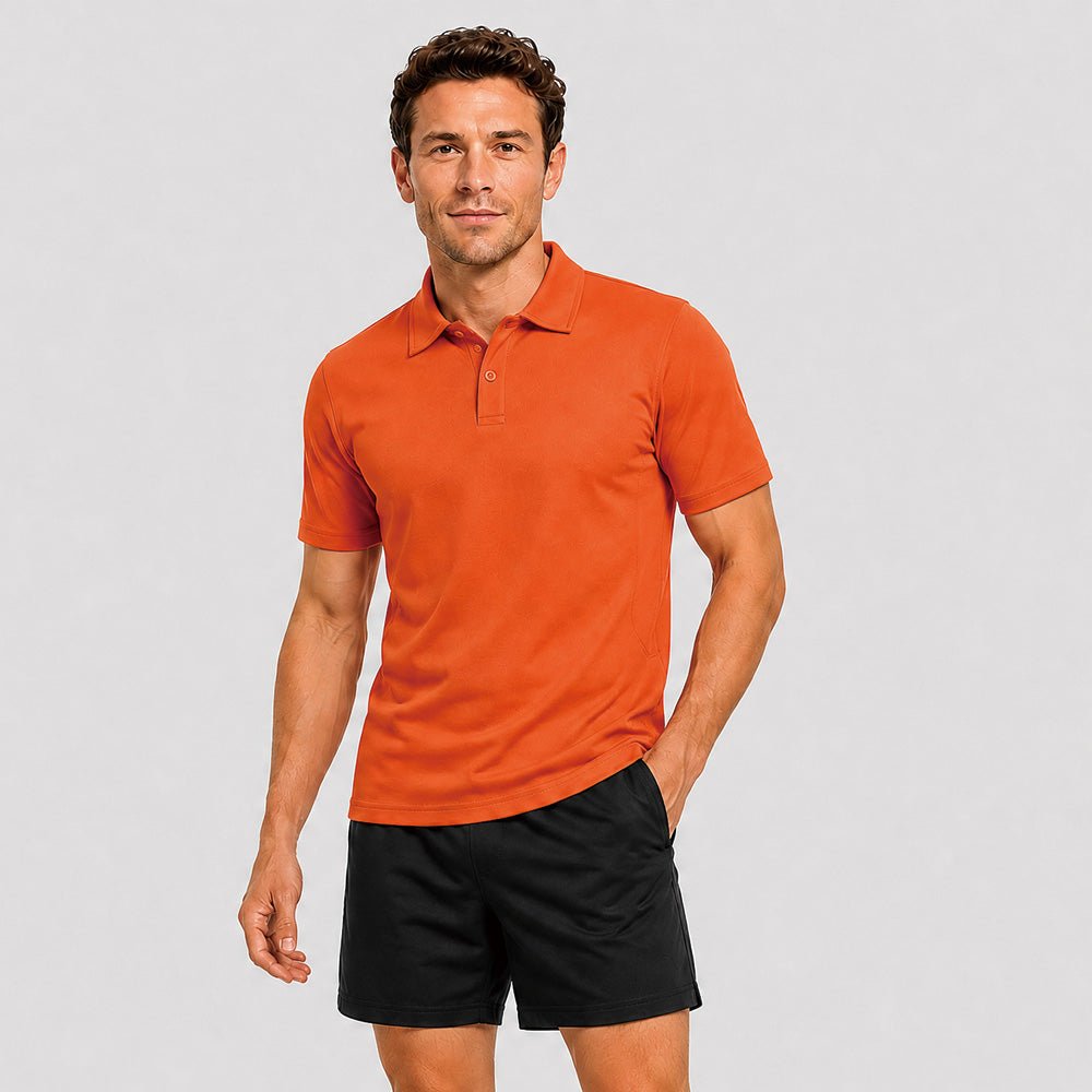 Men's Short Sleeve Quick Dry Performance Tactical Polo Shirt