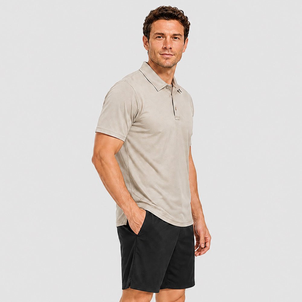 Men's Short Sleeve Quick Dry Performance Tactical Polo Shirt