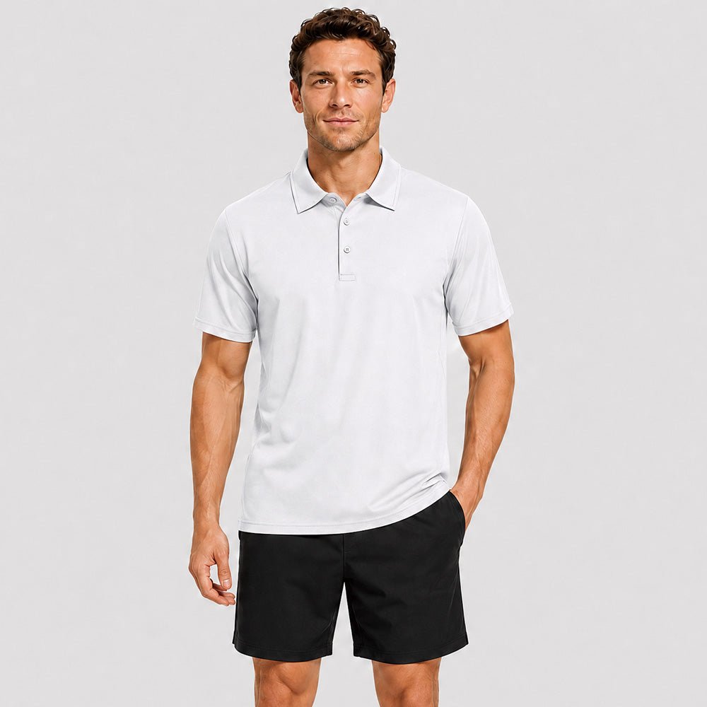 Men's Short Sleeve Quick Dry Performance Tactical Polo Shirt