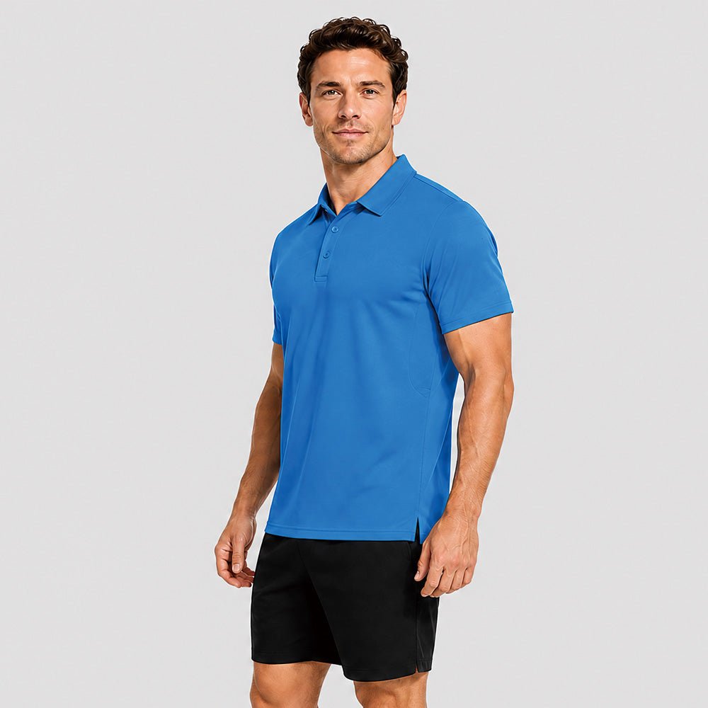 Men's Short Sleeve Quick Dry Performance Tactical Polo Shirt