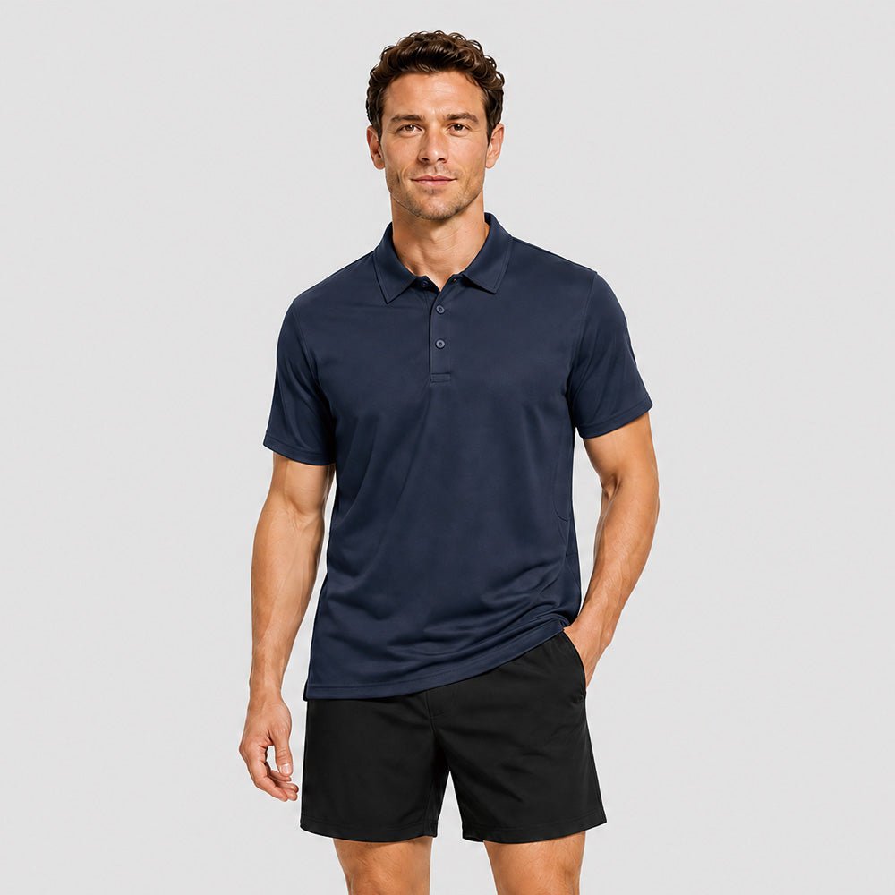Men's Short Sleeve Quick Dry Performance Tactical Polo Shirt