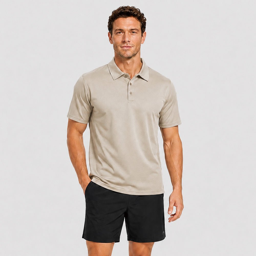 Men's Short Sleeve Quick Dry Performance Tactical Polo Shirt