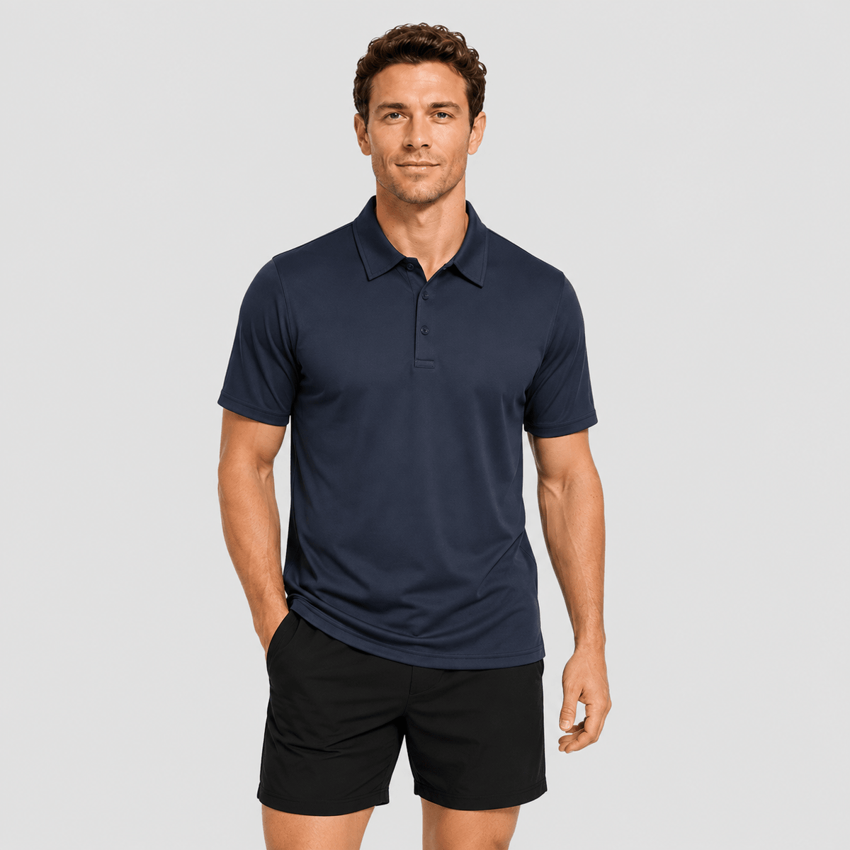 Men's Short Sleeve Quick Dry Performance Tactical Polo Shirt
