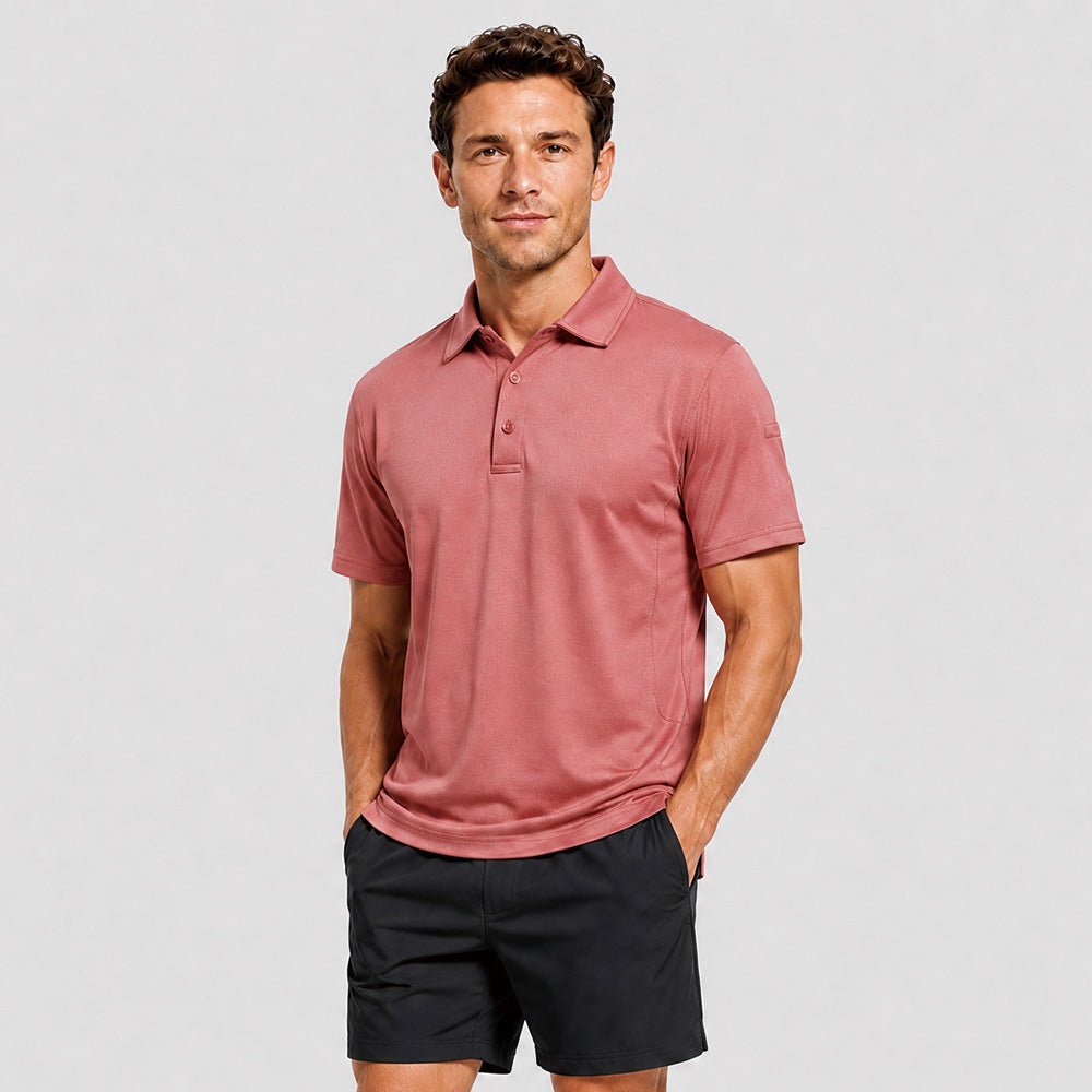 Men's Short Sleeve Quick Dry Performance Tactical Polo Shirt