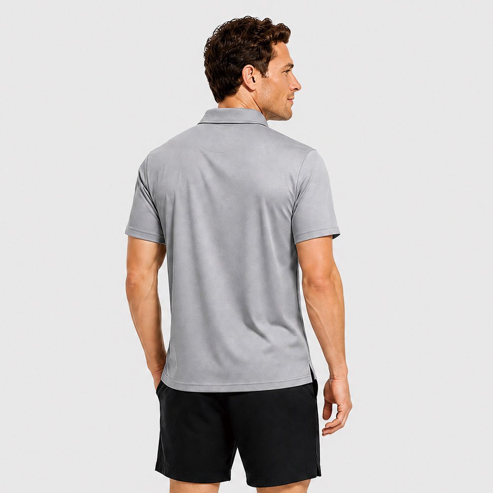 Men's Short Sleeve Quick Dry Performance Tactical Polo Shirt