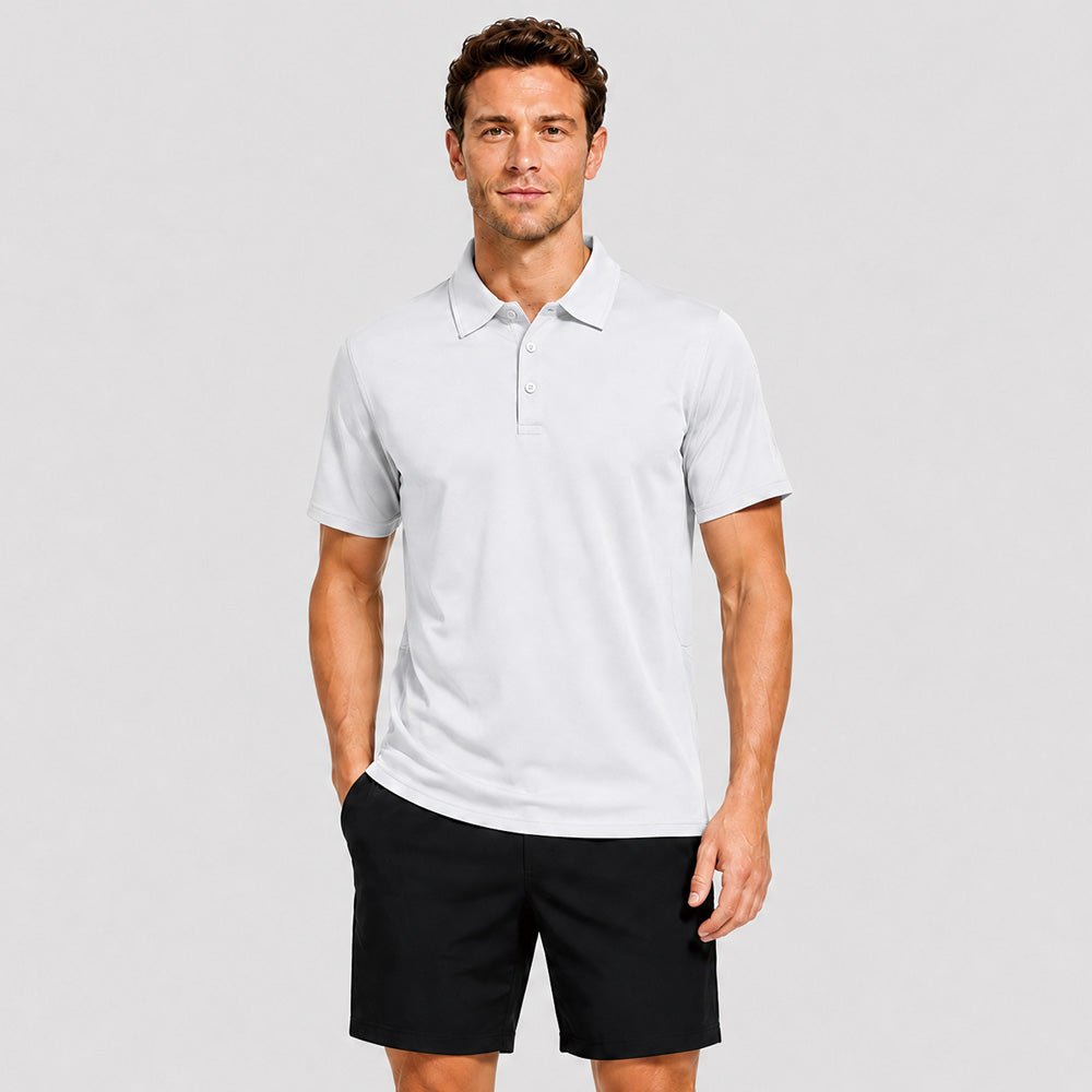 Men's Short Sleeve Quick Dry Performance Tactical Polo Shirt