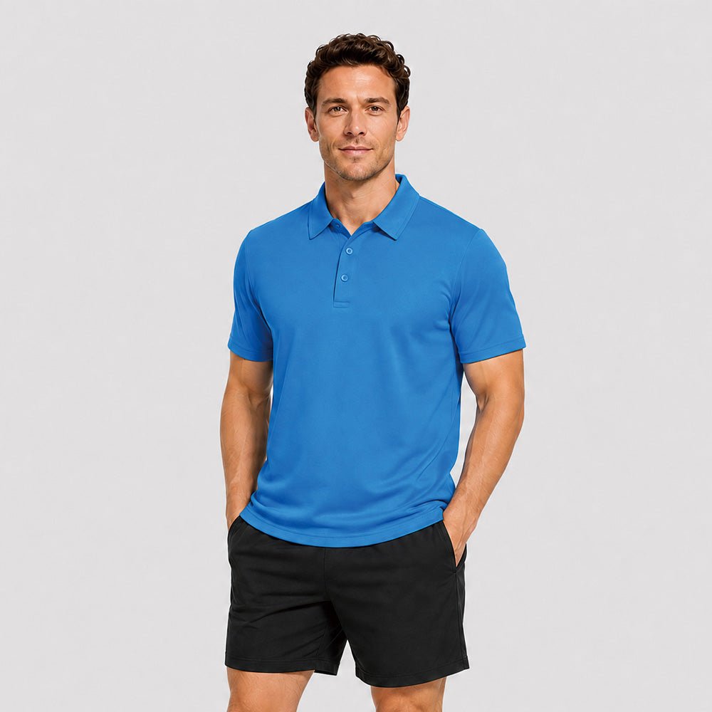 Men's Short Sleeve Quick Dry Performance Tactical Polo Shirt