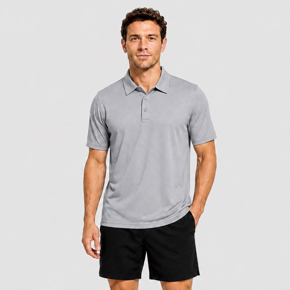 Men's Short Sleeve Quick Dry Performance Tactical Polo Shirt