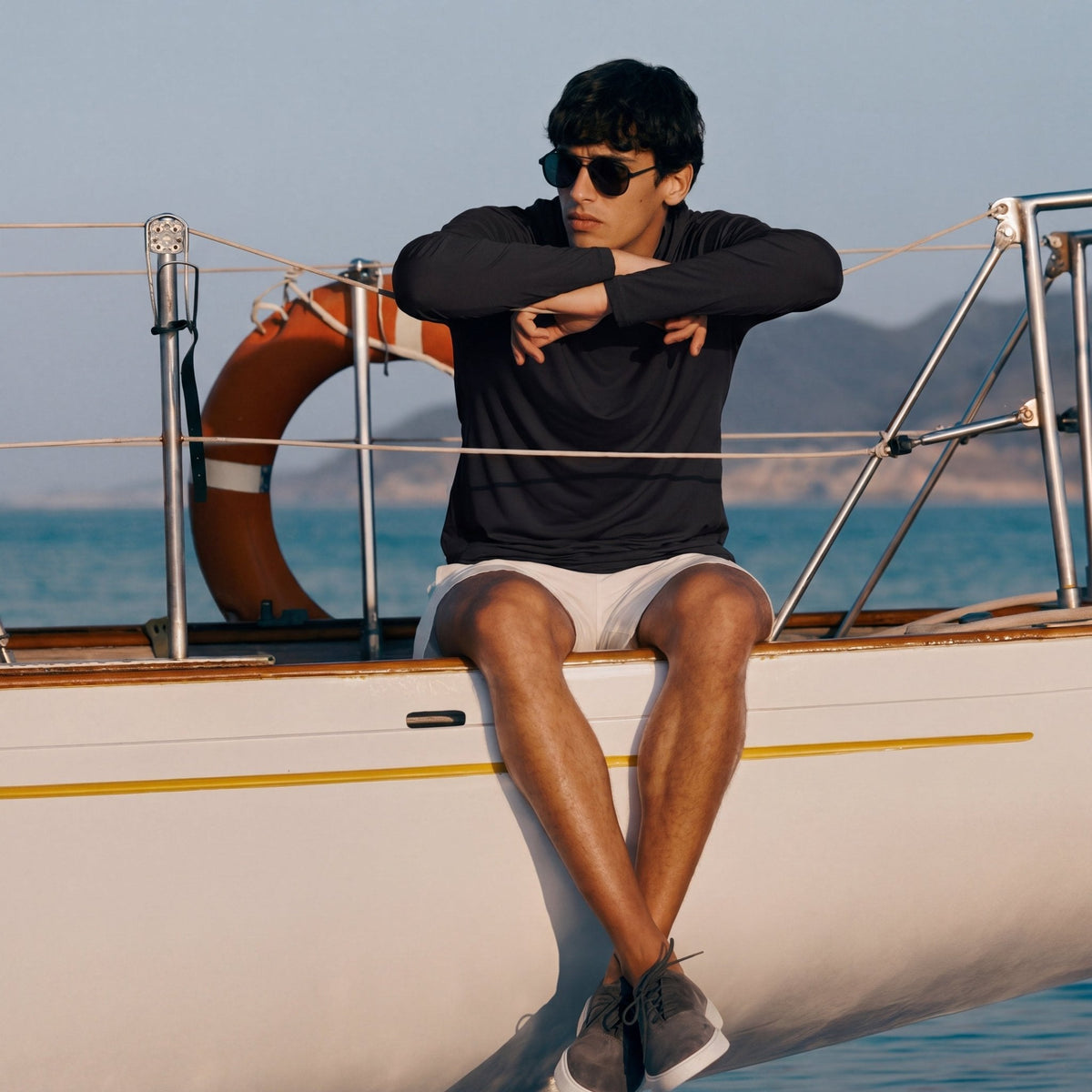 Men's Sun Protection Hoodie with Long Sleeves for Fishing and Outdoor