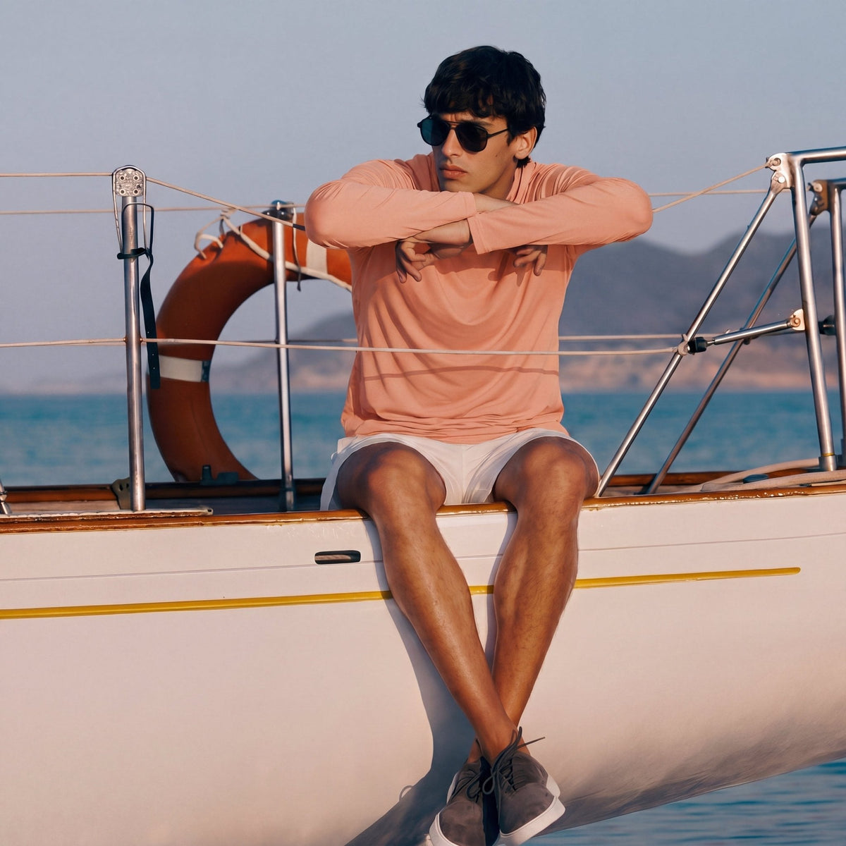 Men's Sun Protection Hoodie with Long Sleeves for Fishing and Outdoor