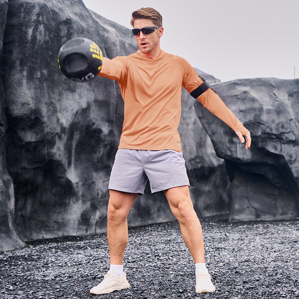 Men's Sun Protection Hoodie with Long Sleeves for Fishing and Outdoor